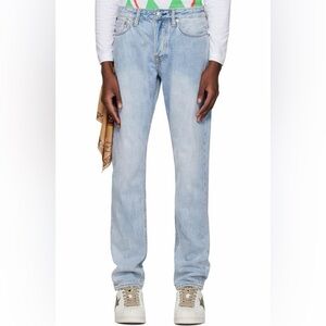 Evisu Light Blue Straight Jeans Nomadic Bandanna Jeans Retail 399$
